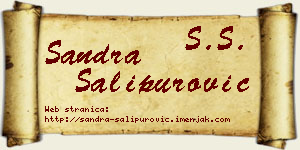 Sandra Šalipurović vizit kartica